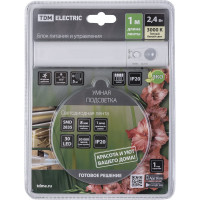 Умная подсветка TDM ELECTRIC SMD2835-30LED/m-IP20-5В-2,4Вт-3000 К (1 м), датчик движения, 4хААА SQ0331-0502