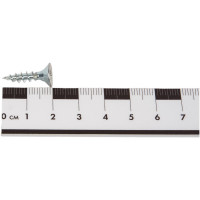 Универсальный саморез КВАДРА 5x20 белый, потайная голова, цинк, кop. 500 шт. 503020003500