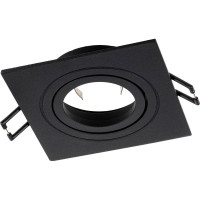 Встраиваемый потолочный светильник RITTER Artin 94x94x25мм, монтажное отверстие 75x75мм GU5.3 алюминий, черный  51424 4
