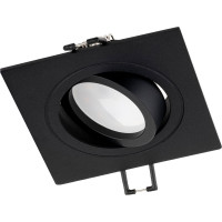 Встраиваемый потолочный светильник RITTER Artin 94x94x25мм, монтажное отверстие 75x75мм GU5.3 алюминий, черный  51424 4