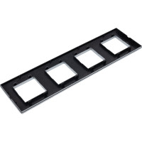 4-постовая рамка LK Studio, серебристый металлик, LK45 854403-1