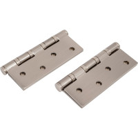 Стальная петля PUERTO 100х75х2.5, 4 кольца, плоский колпачок, никель супер матовый, 2 шт. IN100-4S FH MSN