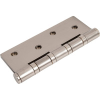 Стальная петля PUERTO 100х75х2.5, 4 кольца, плоский колпачок, никель супер матовый, 2 шт. IN100-4S FH MSN