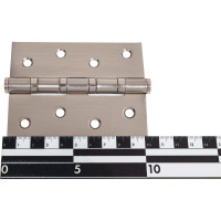 Стальная петля PUERTO 100х75х2.5, 4 кольца, плоский колпачок, никель супер матовый, 2 шт. IN100-4S FH MSN