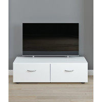Тумба под ТВ ФЕЛИКС 102x35x29 белый шагрень белый ПК-МКП-ТМТВ102Х35-В1-1068