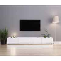 Тумба под ТВ ФЕЛИКС 102x35x29 белый шагрень белый ПК-МКП-ТМТВ102Х35-В1-1068