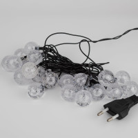 Светодиодная новогодняя гирлянда ЭРА ENIN - 25BG, 20LED, нить, шарики, диаметр 25 мм, 2 м, RGB Б0055997