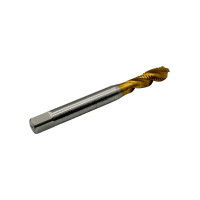 Машинно-ручной метчик TORNERI М10х1.5 HSSE 6H DIN371 TiN с винтовой канавкой для глухих отверстий 036391