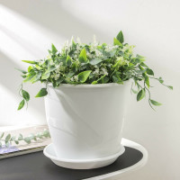 Горшок для цветов с поддоном СИМАЛЕНД Венеция 5.5 л, 23 см, 21 см, белый 4483986