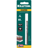 Сверло специальное по твёрдым материалам KRAFTOOL Hard 4x80 мм 29177-080-4