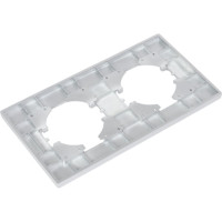 Рамка GUSI Electric City 2-местная, цвет серебро C1112-004