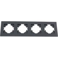 Рамка GGUSI Electric City 4-местная, цвет графит C1114-010