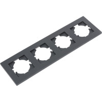 Рамка GGUSI Electric City 4-местная, цвет графит C1114-010