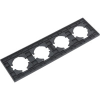 Рамка GGUSI Electric City 4-местная, цвет графит C1114-010