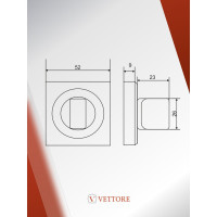 Поворотник VETTORE BK 0605 CP хром 20182