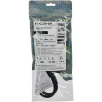 Кабель электропитания ITK PDU 3 м х 1.5 мм 1 м с разъемами С13-DIN49441 PC-C13D-1M