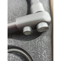 Смеситель для кухни Rainsberg с силиконовым гибким изливом, латунь R603CY-2