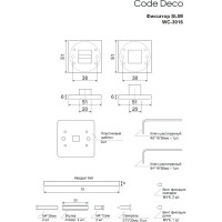 Фиксатор Code Deco Slim WC-3016-BLM 31655