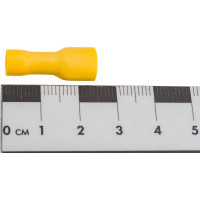 Разъем плоский полностью изолированный TDM ELECTRIC РППИ-М 5,5-250 желтый мама  50 шт SQ0546-0006