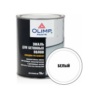 Эмаль для бетонных полов OLIMP белая База А 0,9 л 29480