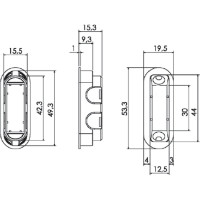 Сантехническая магнитная защелка MORELLI M1895 PG золото 9010348