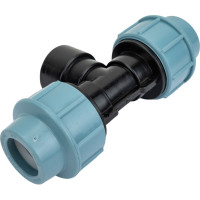 Тройник ПНД компрессионный с внутренней резьбой (25 ммx1/2") AV Engineering AVE1082512