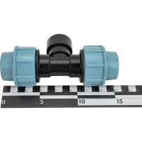 Тройник ПНД компрессионный с внутренней резьбой (25 ммx1/2") AV Engineering AVE1082512