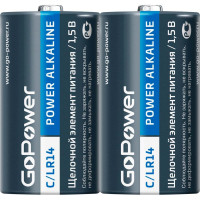 Батарейка GoPower LR14 C BL2 Alkaline 1.5V 00-00017861