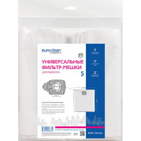 Фильтр-мешки универсальные 5 шт. для профессиональных пылесосов до 72 л EURO Clean EUR-72L/5m