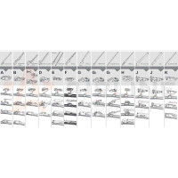 Щетки стеклоочистителя бескаркасные 2 шт, 550/550 мм, 22"/22" для а/м Mercedes-Benz C-Class (03-07, 13-), Audi A4 (01-08), A6 (01-11), 2 Airline AWB-BK-550-550K