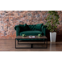 Журнальный столик ТИТАН МЕТА Сомба, ясень шимо темный 4670026244076