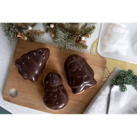 Силиконовая форма для пирожных S-Chief 302x260x25 см новогодняя - 6 ячеек 571380