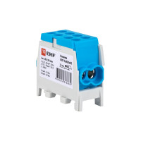 Распределительная клемма EKF КСР с двойным винтом 2x35/2x25 синяя PROxima ksr-2.35-2.25-blue