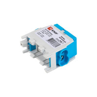 Распределительная клемма EKF КСР с двойным винтом 2x35/2x25 синяя PROxima ksr-2.35-2.25-blue