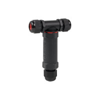 Кабельный коннектор EKF Т-образный (клеммник 5PIN) IP68 FreeTools plc-uac-cb5T