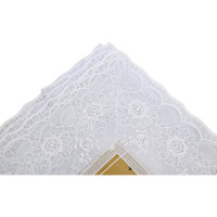 Прямоугольная скатерть Meiwa 152x228 см, белый, бежевый 7561