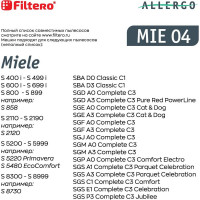 Мешки для пылесосов MIE 04 (4) Allergo 4 шт + моторный и микрофильтр FILTERO 05953