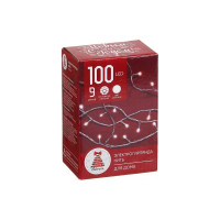 Электрическая гирлянда Сноубум вьюн 9м, 100 LED, белый, постоянное свечение, ПВХ, прозрачный, 220В 384-025