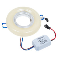 Встраиваемый светильник De Fran SMD/MR16 4000К хром прозрачный (CHCL) (15SMD 3Вт 330Лм), FT1022