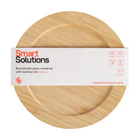 Контейнер для запекания и хранения Smart Solutions с крышкой из бамбука, 950 мл LBA950RD