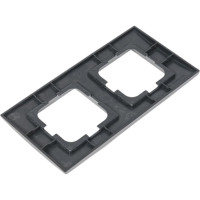 2-местная рамка OVIVO MINA, серебро, 401-100000-226