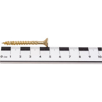 Саморезы по дереву КРЕП-КОМП потайные, Torx, 5,0x50 мм, 20 шт., желтые сдт550мф