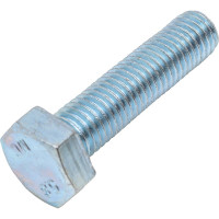 Болт МЕТАЛЛСЕРВИС М12x50, DIN 933, с полной резьбой, цинк, 10 шт. 1239020