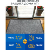 Влаговпитывающий коврик Blabar Tuff Lux 50x80 см, серый 92227