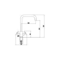 Смеситель для мойки Fmark FS8412H