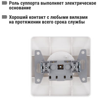 Розетка TDM ELECTRIC 2П 10А 250В белая Ильмень SQ1823-0009