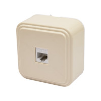 1-местная компьютерная розетка STEKKER RJ-45, PST00-21-20 (РК8-01-БЖ), слоновая кость 49062