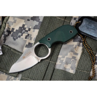 Туристический нож Kizlyar Supreme Amigo X сталь D2, Satin, рукоять из зеленого G10 4650065056137