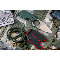 Туристический нож Kizlyar Supreme Amigo X сталь D2, Satin, рукоять из зеленого G10 4650065056137