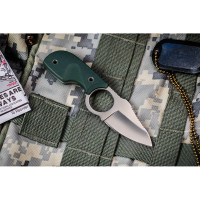 Туристический нож Kizlyar Supreme Amigo X сталь D2, Satin, рукоять из зеленого G10 4650065056137